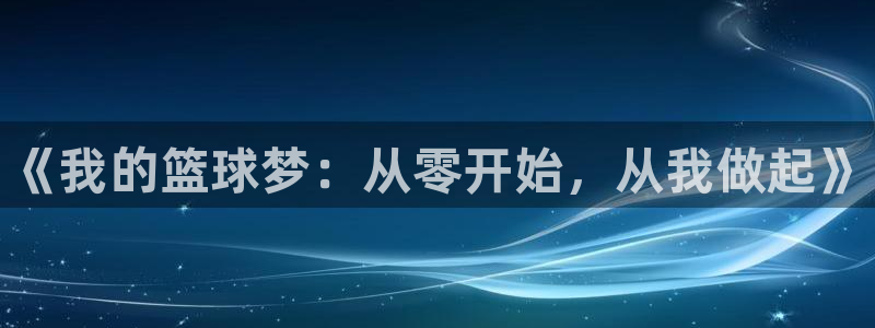 J9官方集团官网：《我的篮球梦：从零开始，从我做起》