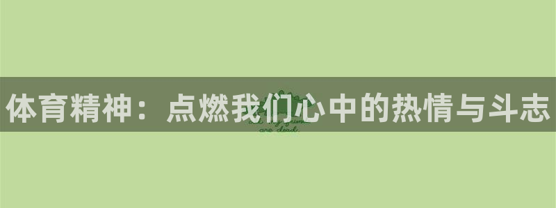 J9官方正版app集团官网首页：体育精神：点燃我们心