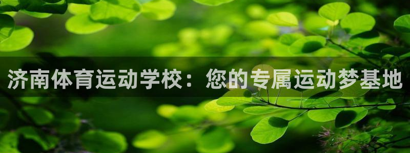 J9官网下载平台注册流程视频：济南体育运动学校：您的专属运动