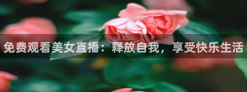 鲸鱼足球体育直播：免费观看美女直播：释放自我，享受快乐生活